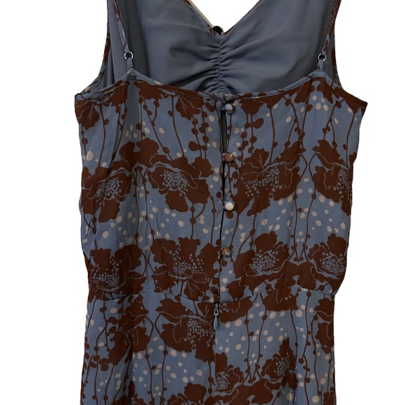 Karina Grimaldi Maxi Floral Dress Ruched Jessy Print Viscose XS - Picture 5 of 11